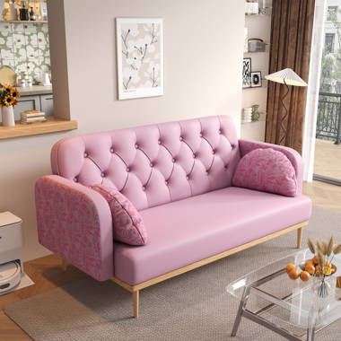 Small pink store sofa for bedroom